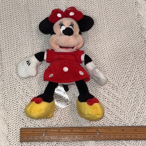 Disney mini Minnie Mouse Soft Doll Plush 10” doll handheld Authentic Disney park - Picture 3 of 14